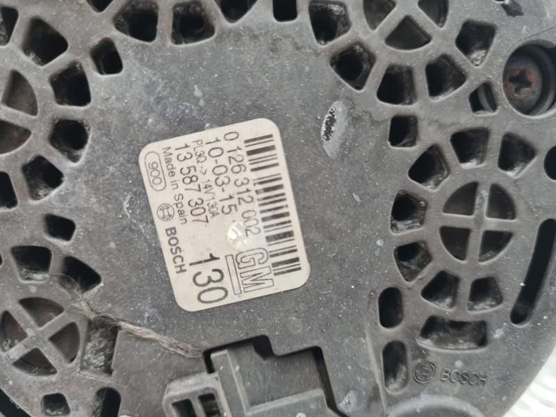 Alternator 130A Opel Adam 1.0i Turbo 66 kw B10XFL