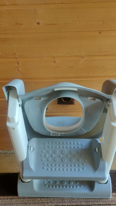 Reductor WC toaleta cu scara Little Mom gri scaun cu scara