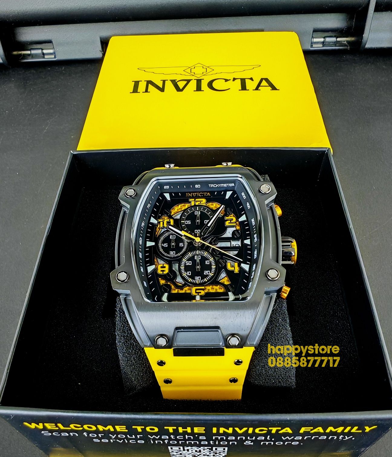 часовник S1 Rally Diablo Yellow 48 mm-68 mm, Инвикта нов