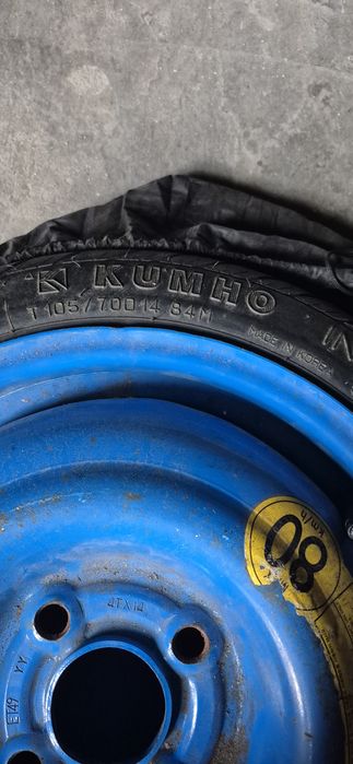 Roata rezerva slim 4x100 originala GM