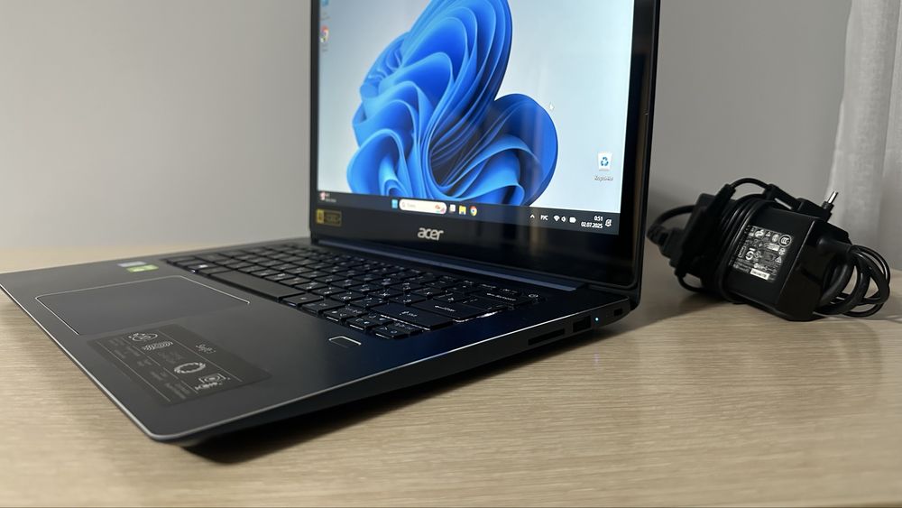 Премиум ультрабук Acer Swift Core i5, 8GB, 512GB SSD, Nvidia, FHD ips