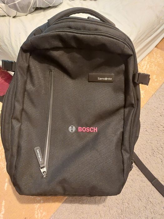 rucsac Samsonite cu logo Bosch si husa anti- ploaie