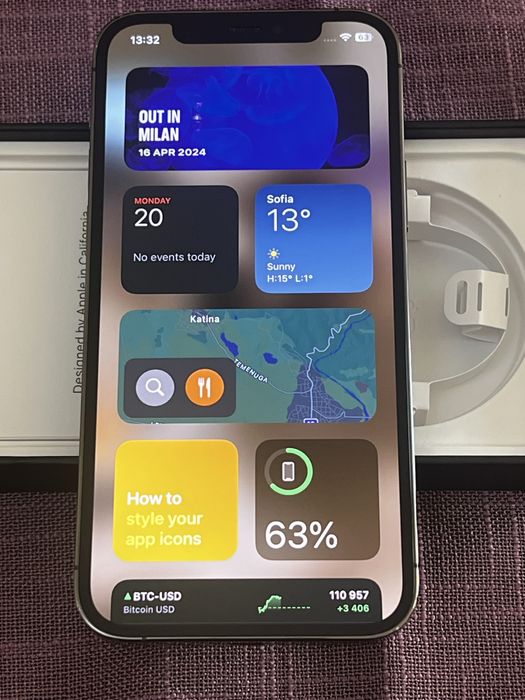 iPhone 12 Pro 128GB Graphite – отлично състояние, с кутия
