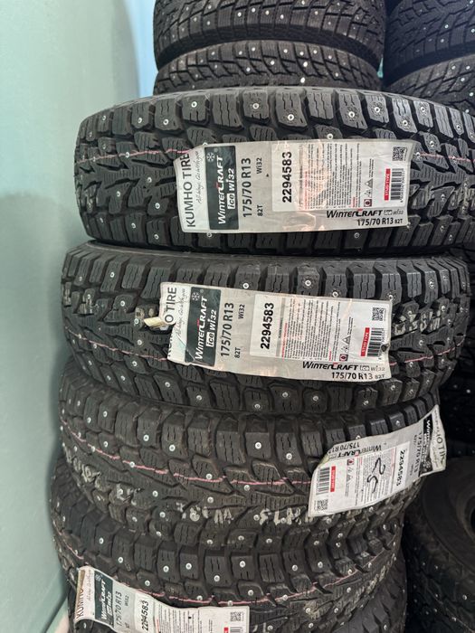 Шины зима шипы 175/70 R13 новые покрышки резина колеса донгелек