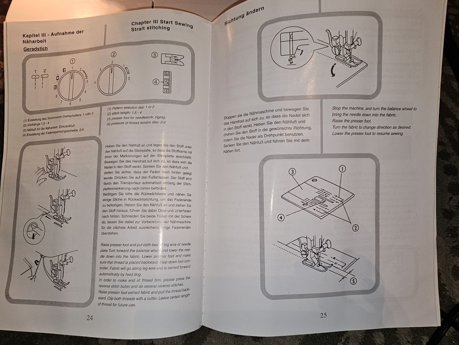 Masina de cusut noua neutilizata AEG 790 cu 23 de cusaturi