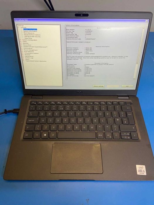 Laptop Dell Latitude 7310 i5 gen10, 8GB RAM, fara SSD