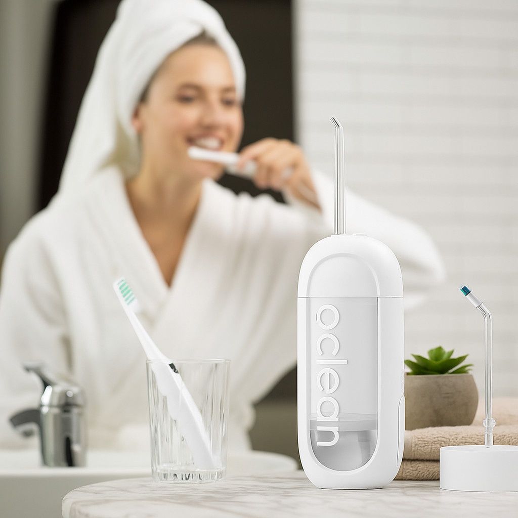 Зъбен душ Oclean W10 Lite, 2бр накрайника, 3 режима, 150мл