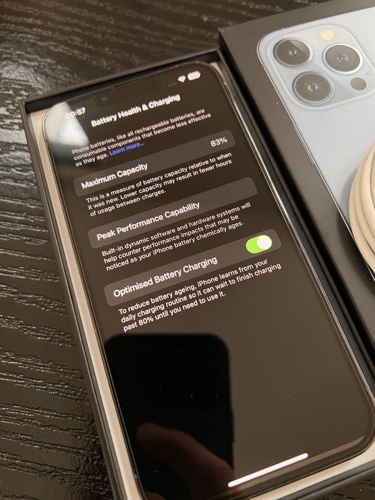 Apple iPhone 13 Pro Sierra Blue 128GB neverlocked, factura, impecabil