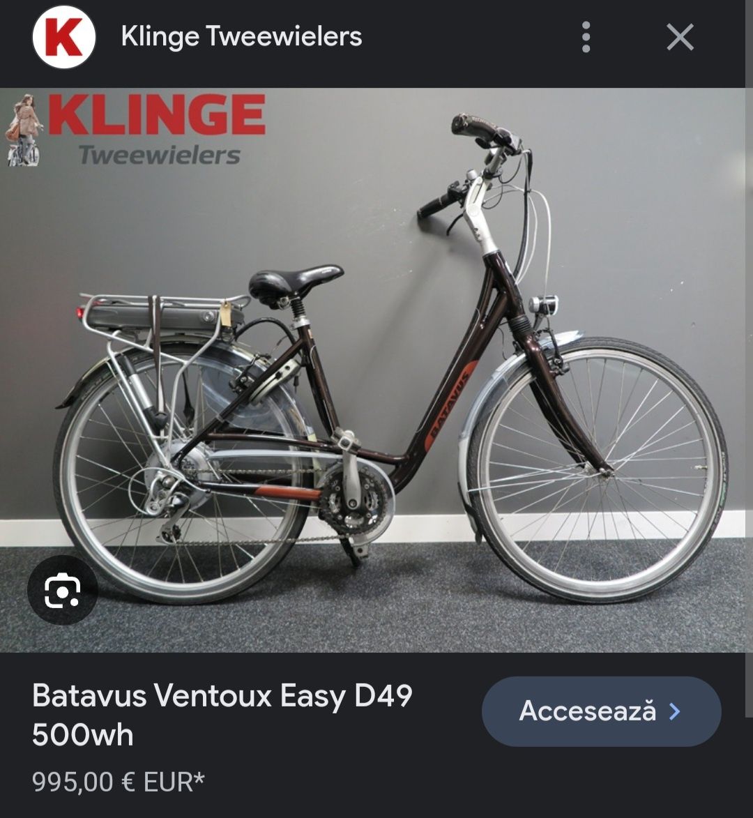 Bicicleta electrica Batavus Ventoux Easy