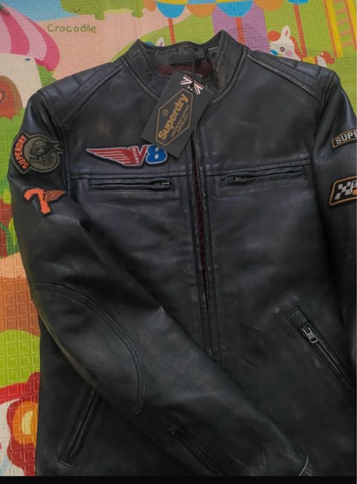 Geaca piele superdry