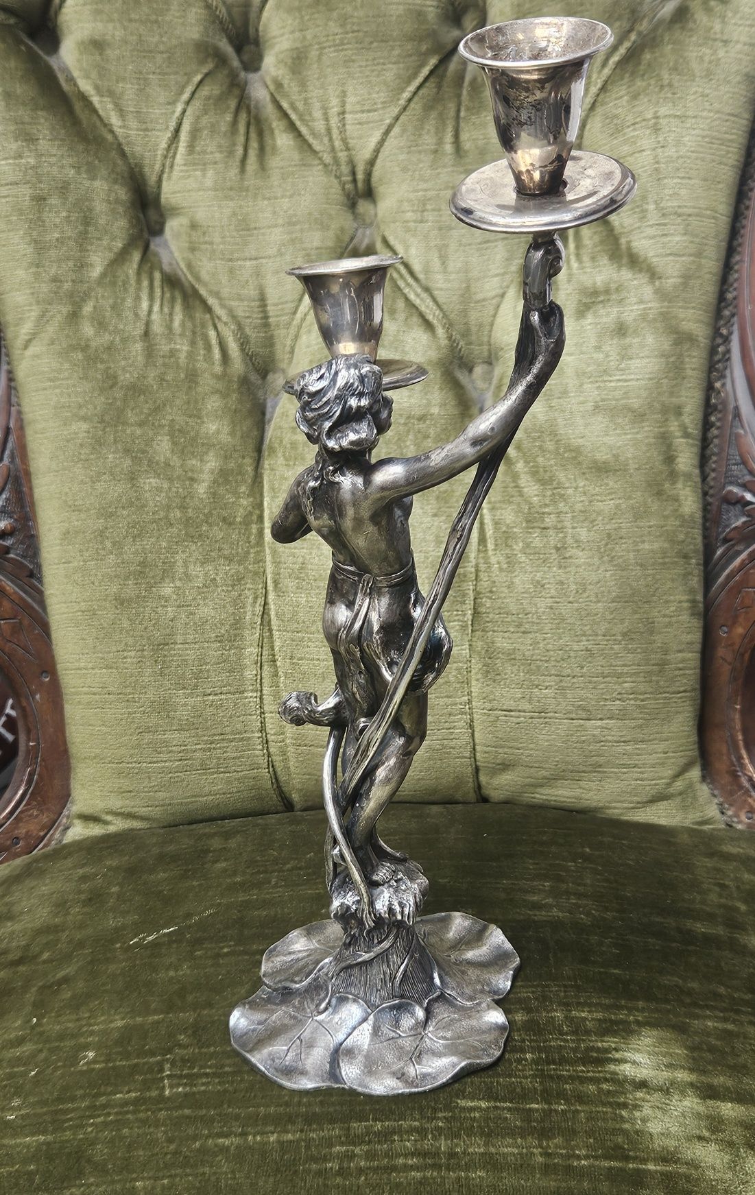 Art nouveau фигорален свещник 1900г.