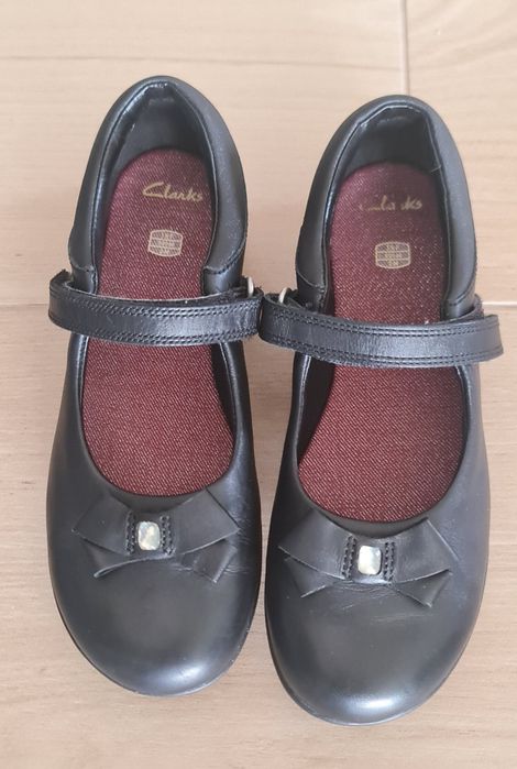 Кожени обувки Clarks Кларкс и Disney Мини маус 33-34 + ПОДАРЪЦИ
