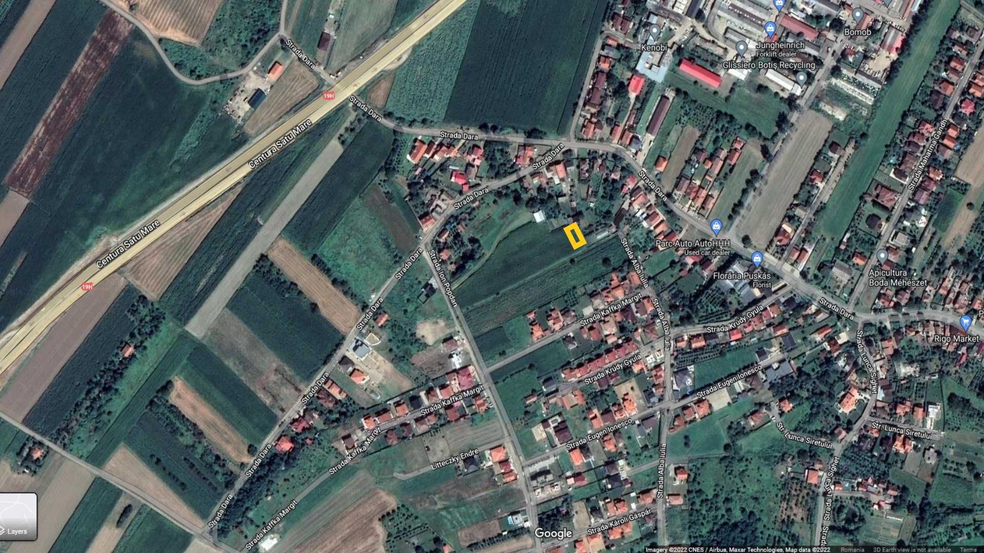 Teren intravilan, 676 mp, zona strazii Dara