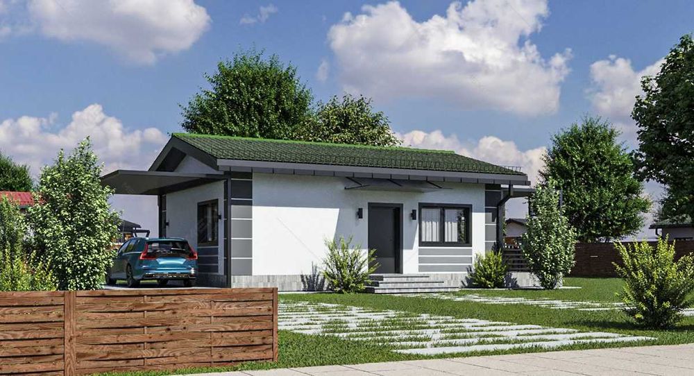 Case modulare cochete la cheie, cabane tip A frame moderne