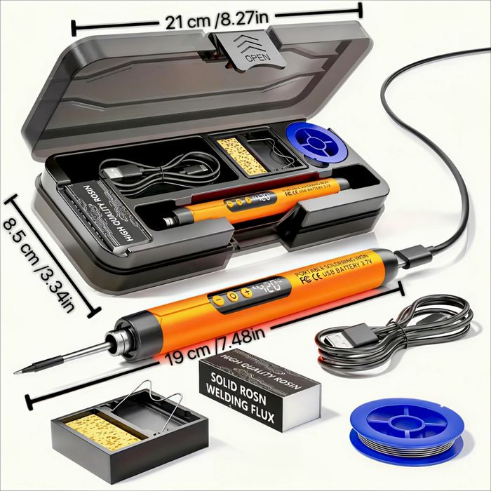 Ciocan de lipit electronic portabil cu afișaj LCD,