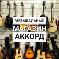 Акустические гитары в музыкальном магазине Аккорд в Павлодаре