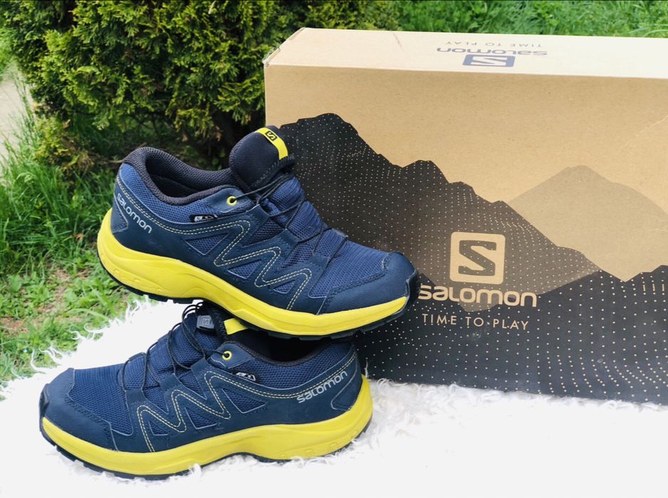 Bocanci baiat SALOMON-marimea 37,inter23,5,cm,imperm,nu  PIELE GEOX
