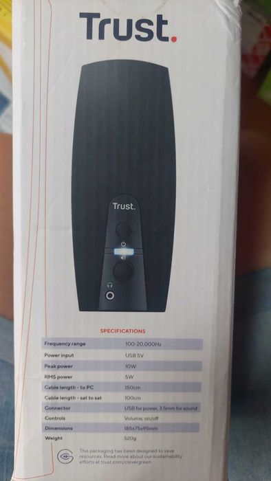 Комплект високоговорители Trust Almo 2.0 за компютър, 10 W