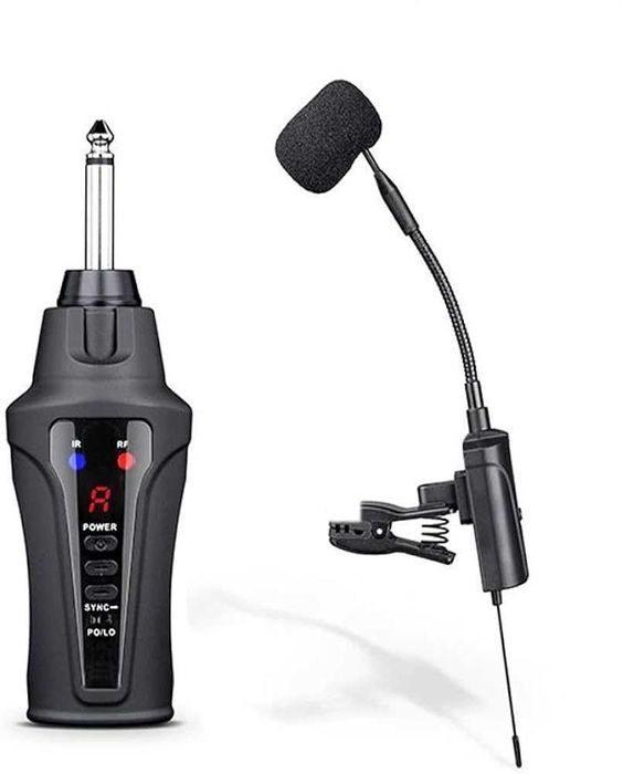 Wireless microfon UHF ACEMIC ST-5 pentru saxofon trompetă trombon