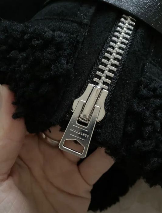 Urgent ! Ultimul preț ! Geaca piele întoarsă aviator all saints