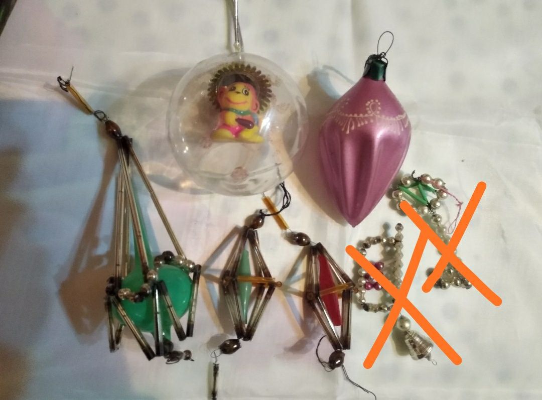 Продам стеклянные советские ёлочные игрушки
