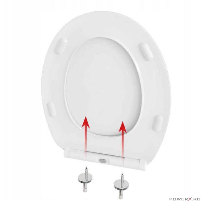 Capac wc super slim, inchidere silentioasa, duroplast, Sepio