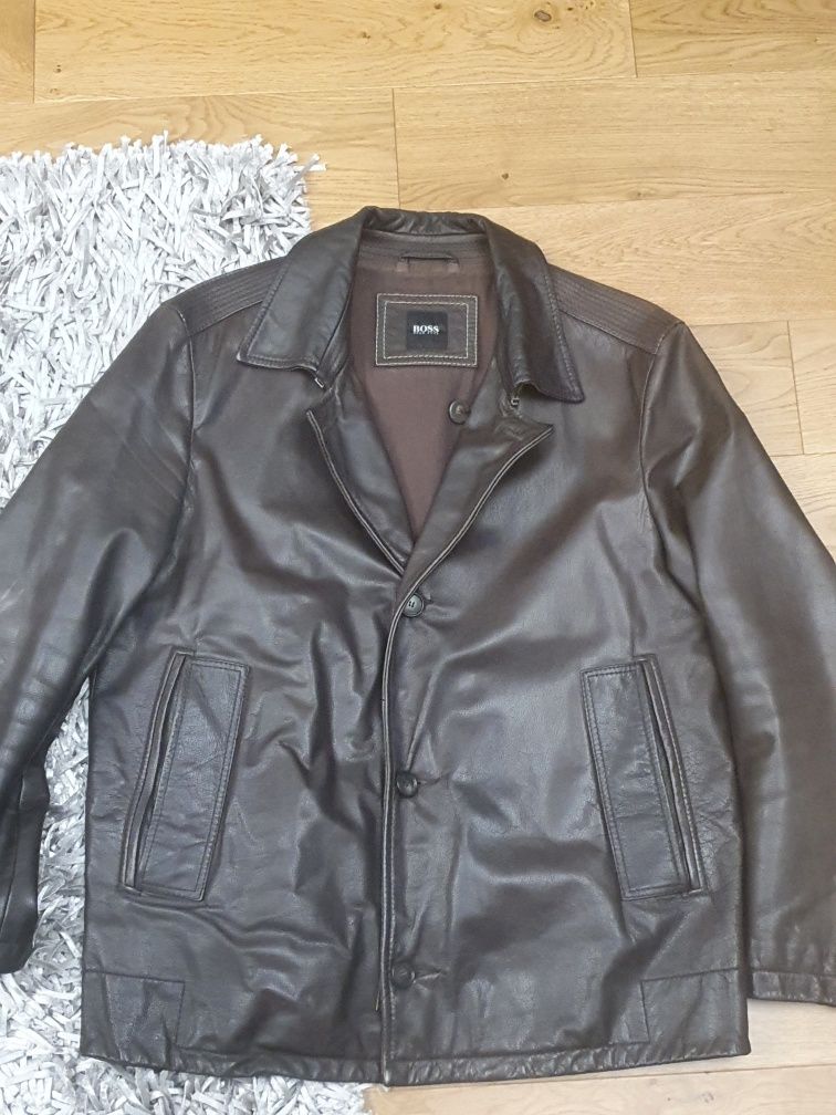 Geaca piele Hugo Boss nr 50 sau M-L