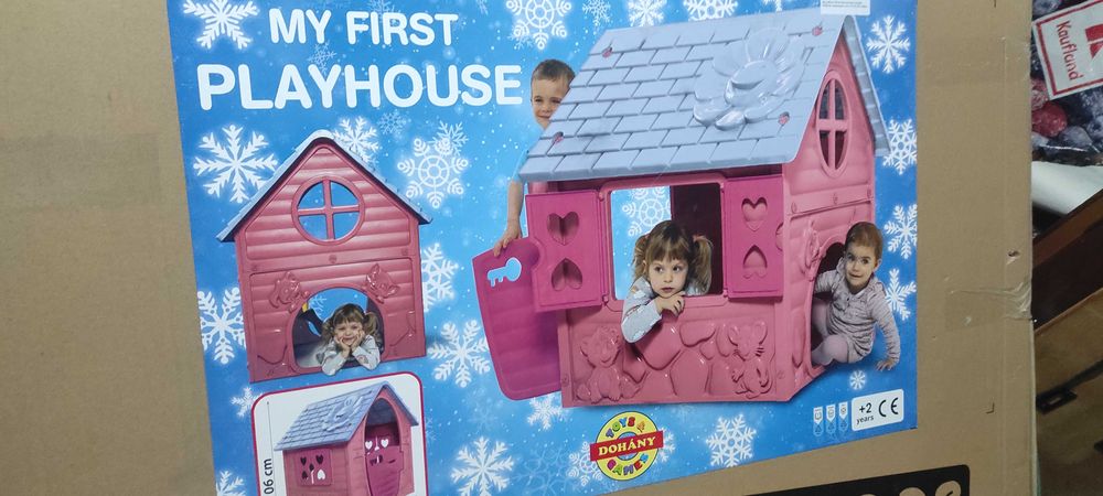 НОВИ Детска къща за игра розова и синя.