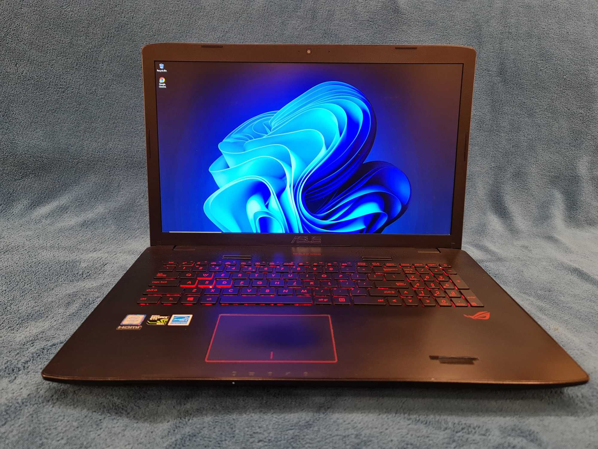 laptop asus Rog ,intel core i7-3,7 GHZ ,video 4 gb ,display 17,3"