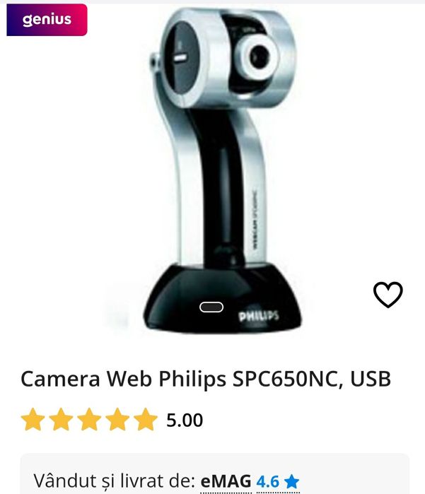 Camera Web Philips SPC650NC usb
