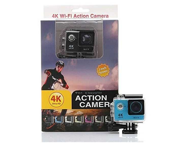 4K Ultra HD WiFi ЕКШЪН водоустойчива камера с дистанционо