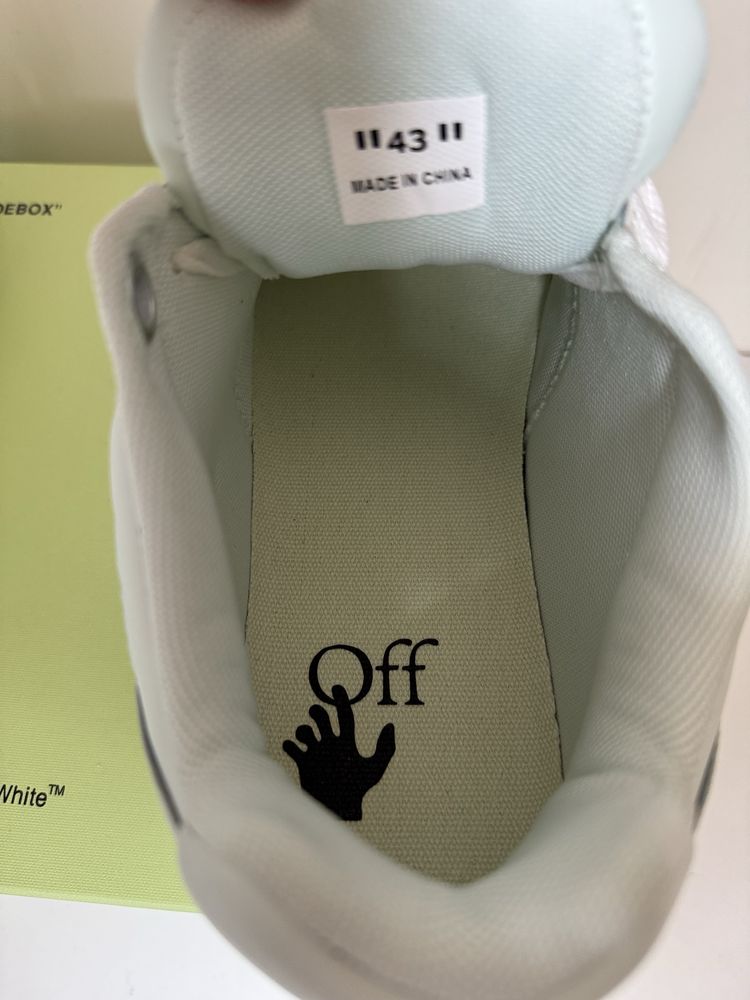 Adidasi Off-White White Light Blue Out Of Office Lace-Up Sneakers
