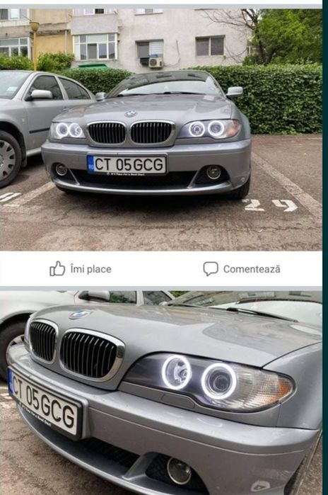 Kit inele Angel Eyes LED COTTON pentru BMW E46 far cu lupa sau fara