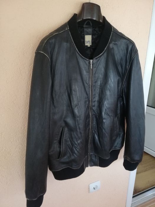 Geaca piele bărbati Lapel xl