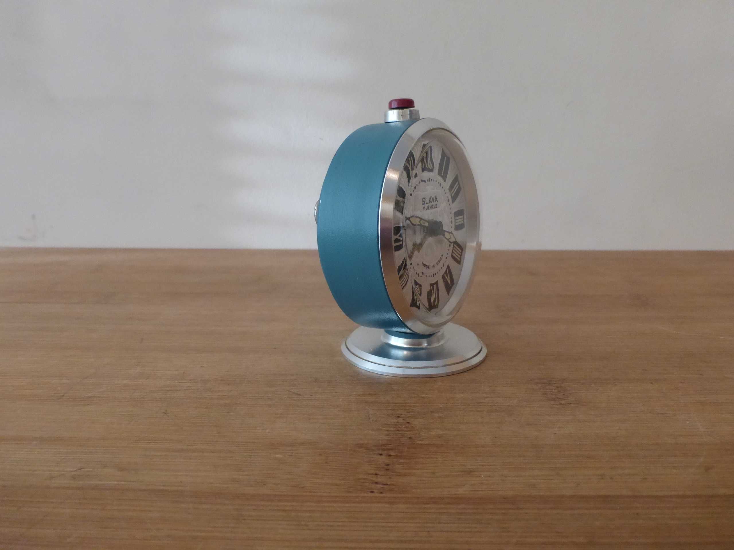 Рядък будилник Слава часовник син корпус