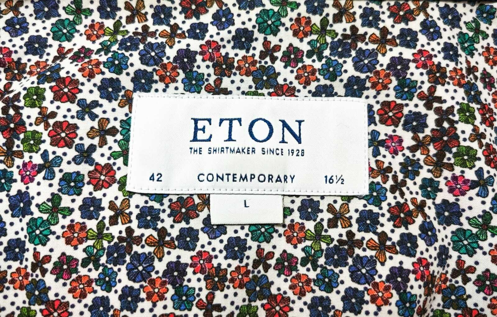 ETON  Мъжка риза на цветя размер 16.5 / 42 / L