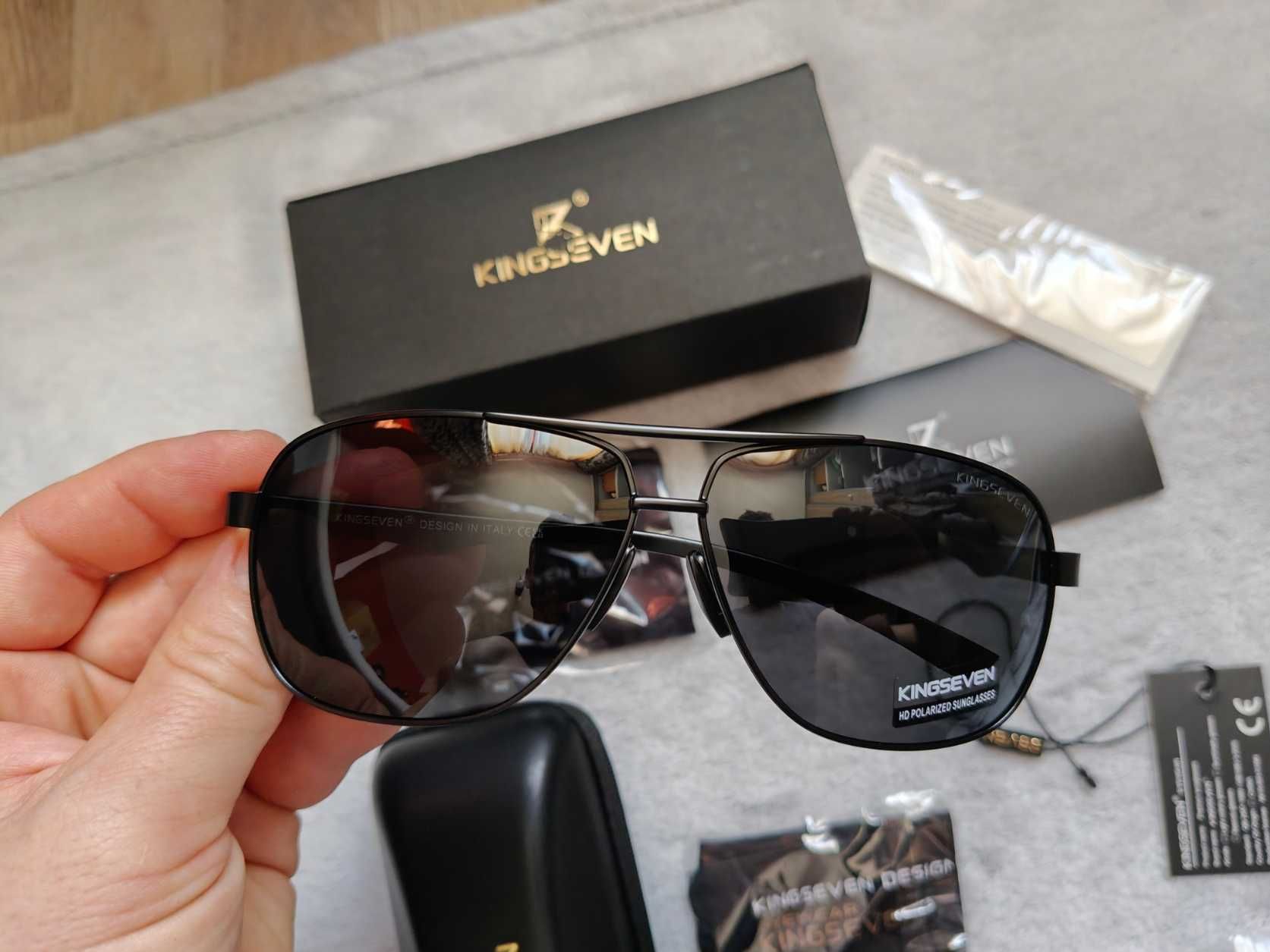 Ochelari soare Kingseven N7188 polarizati UV400 rama metalica