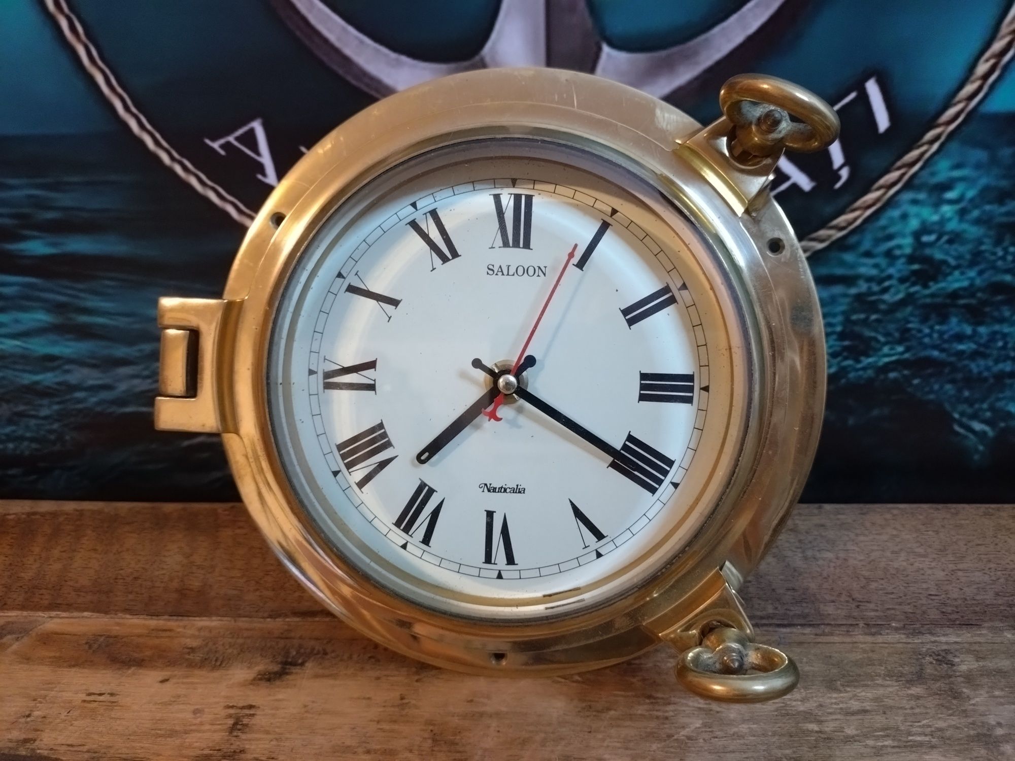 Nautica ceas Quartz marinăresc hublou bronz