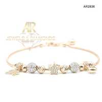 Bratara Aur 14 K model nou unisex ARJEWELS(AR2836)