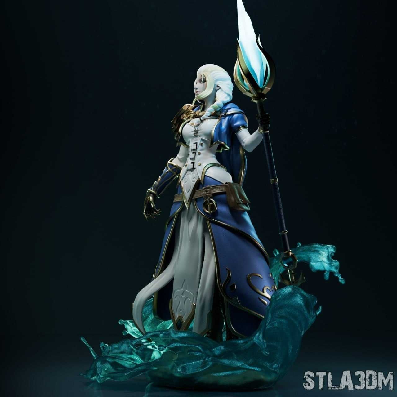 Figurina Custom Pictata Manual Jaina Warcraft