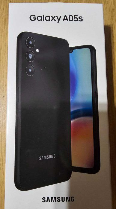 Смартфон Samsung Galaxy A05s 64GB, 4GB RAM, Black - Нов, Неразпечатан