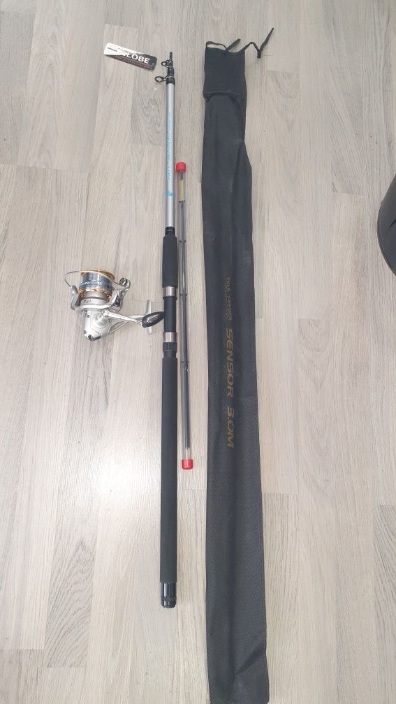 Комплект въдица Feeder Sensor телескопичен с макара400- 3.0м ак 80гр.