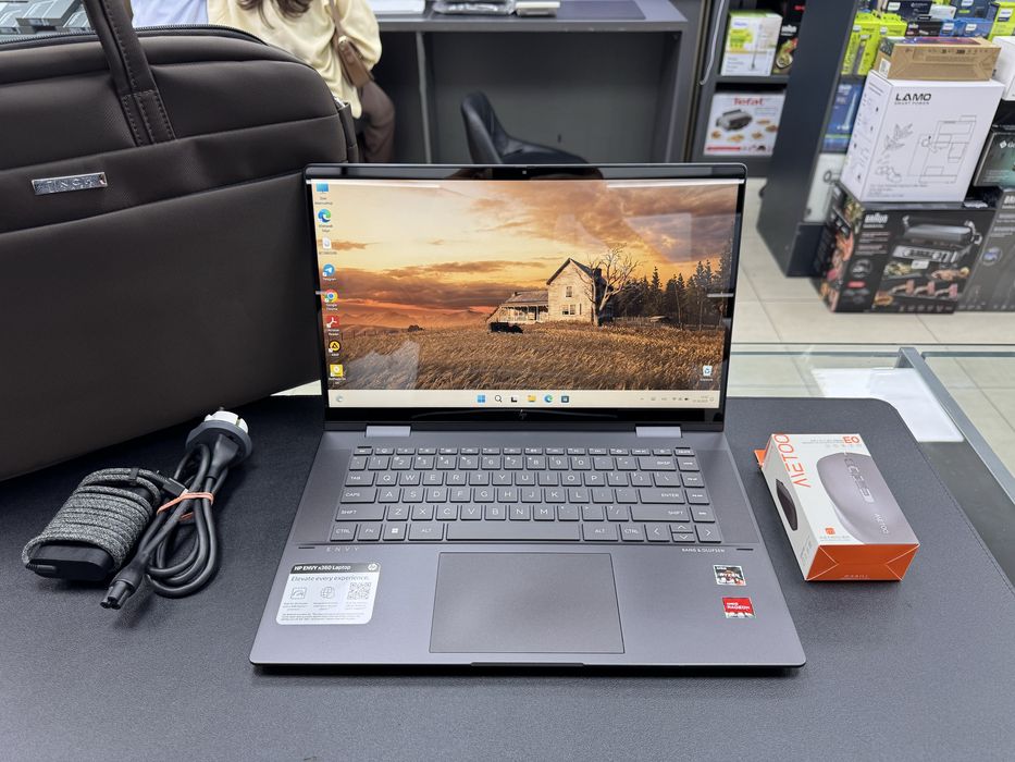 Hp envy x360 15.6 Ryzen 5 7530U Ozu-8gb Ssd-256gb Sensir ekran Padsvet