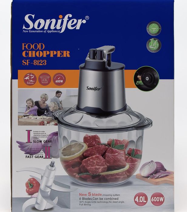 Супер, новый чоппер 4 литров Sonifer, chopper