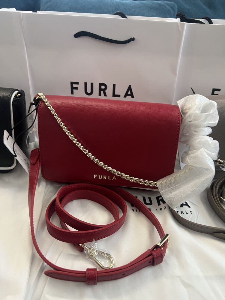 FURLA MAYA MINI CROSSBODY.100%оригинал.Сериен номер.в 4 цвята.Жестоки!