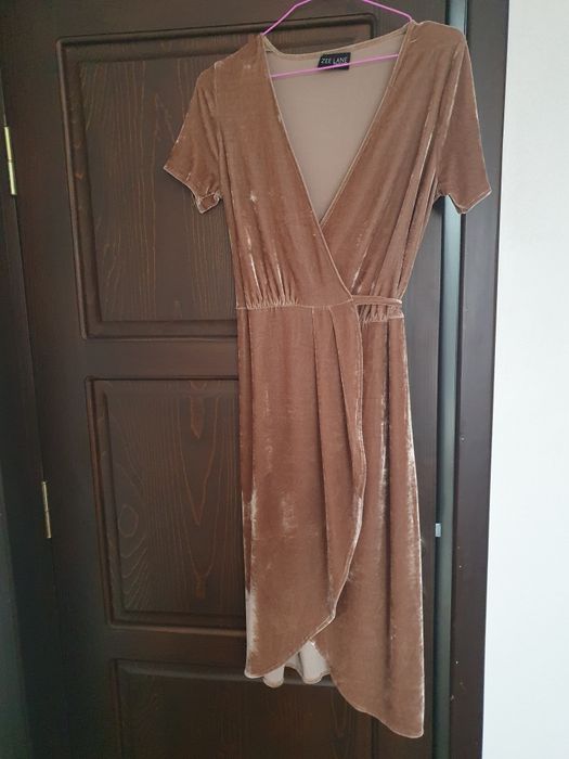 Rochie dama midi din catifea mărime M