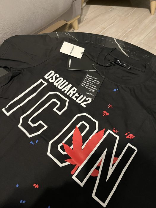 Tricou Dsquared negru - Cu Eticheta