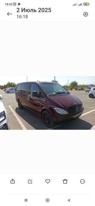 Srochna sotiladi mersedes benz vito long