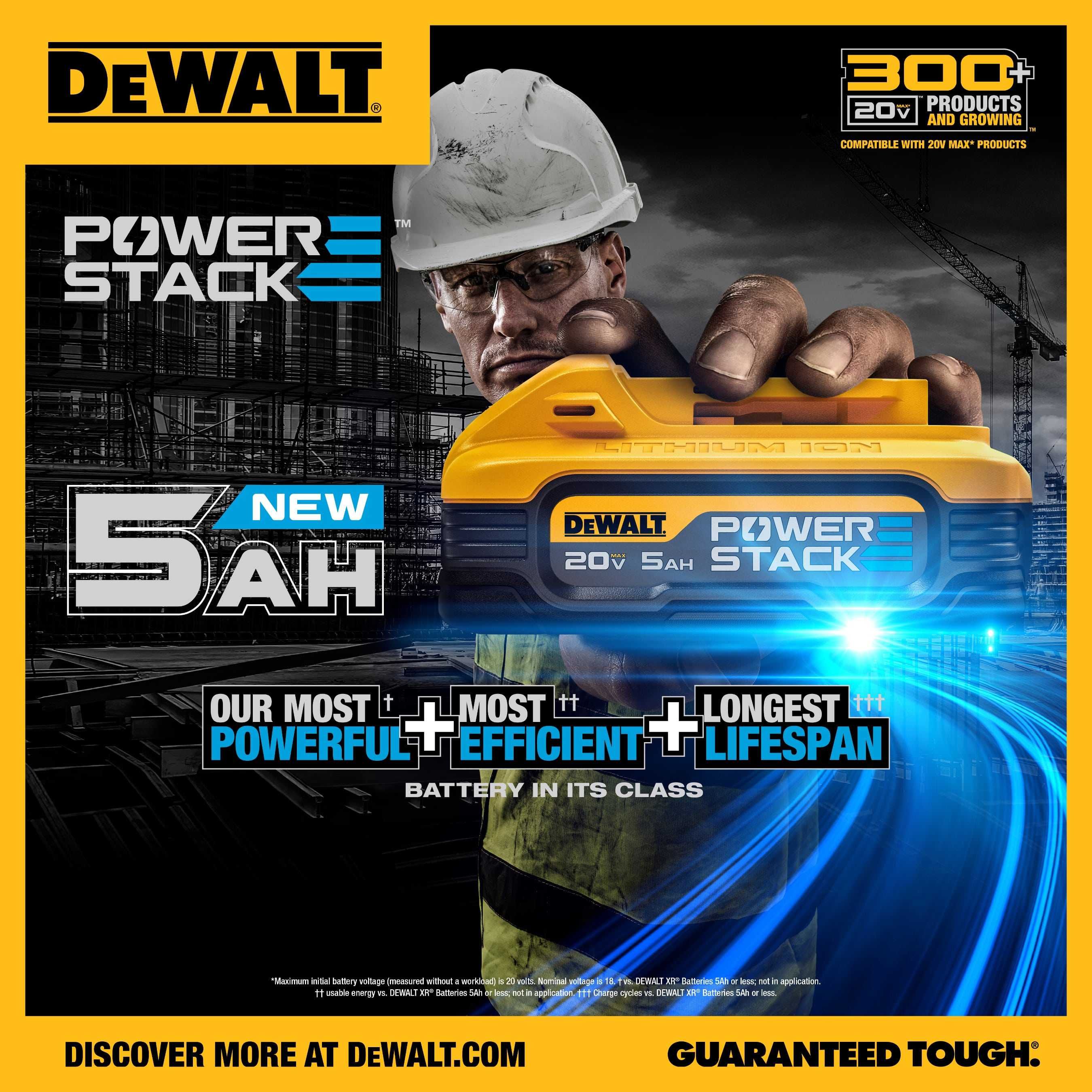 DeWALT POWERSTACK™ - новое поколение аккумуляторов