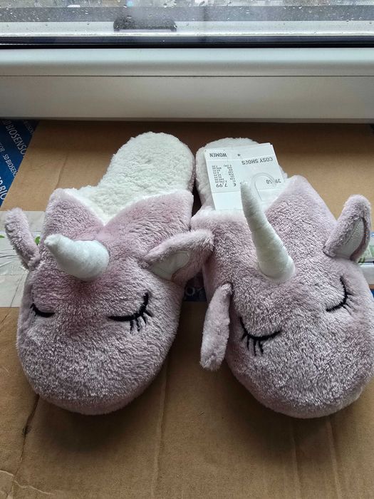 Papuci de casa unicorn C&A 38-39 noi
